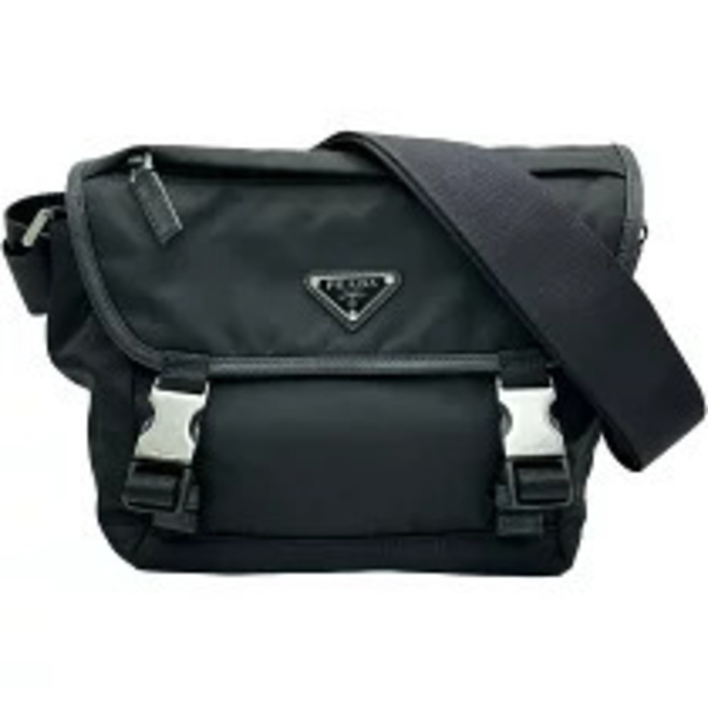 Prada Triangle Shoulder Bag Black